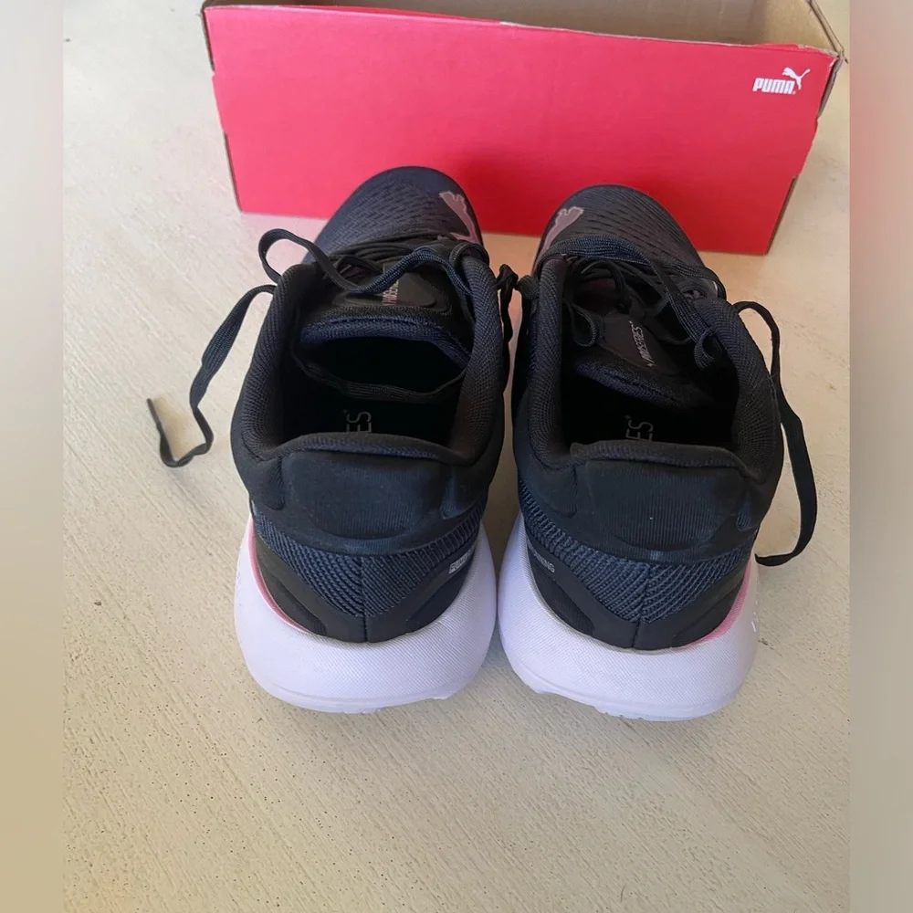 New PUMA shoes size 9 women’s Scend Pro black-grey-ocean-tropic sneakers‎